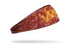 University of Minnesota: Splatter Maroon Big Bang Lite Headband