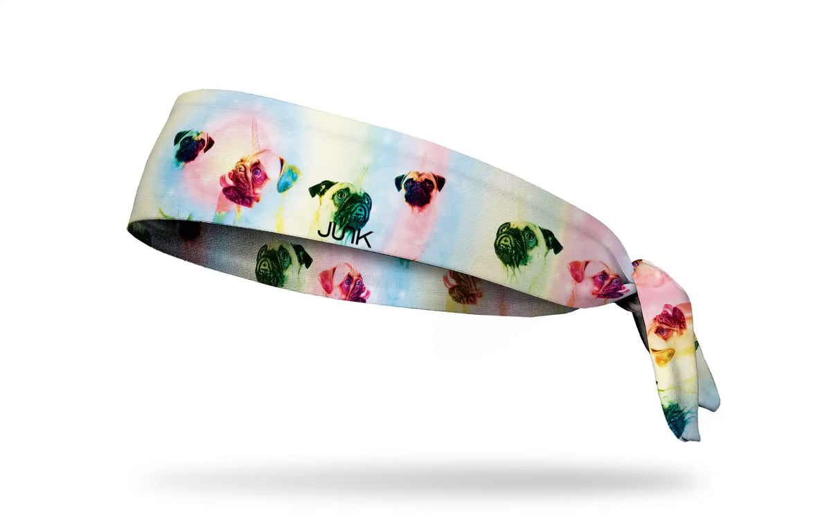 Pugicorn Tie Headband