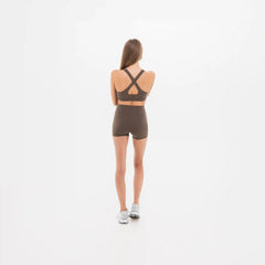 Women's Breakthrough Cross-Back Sports Bra: Mocha